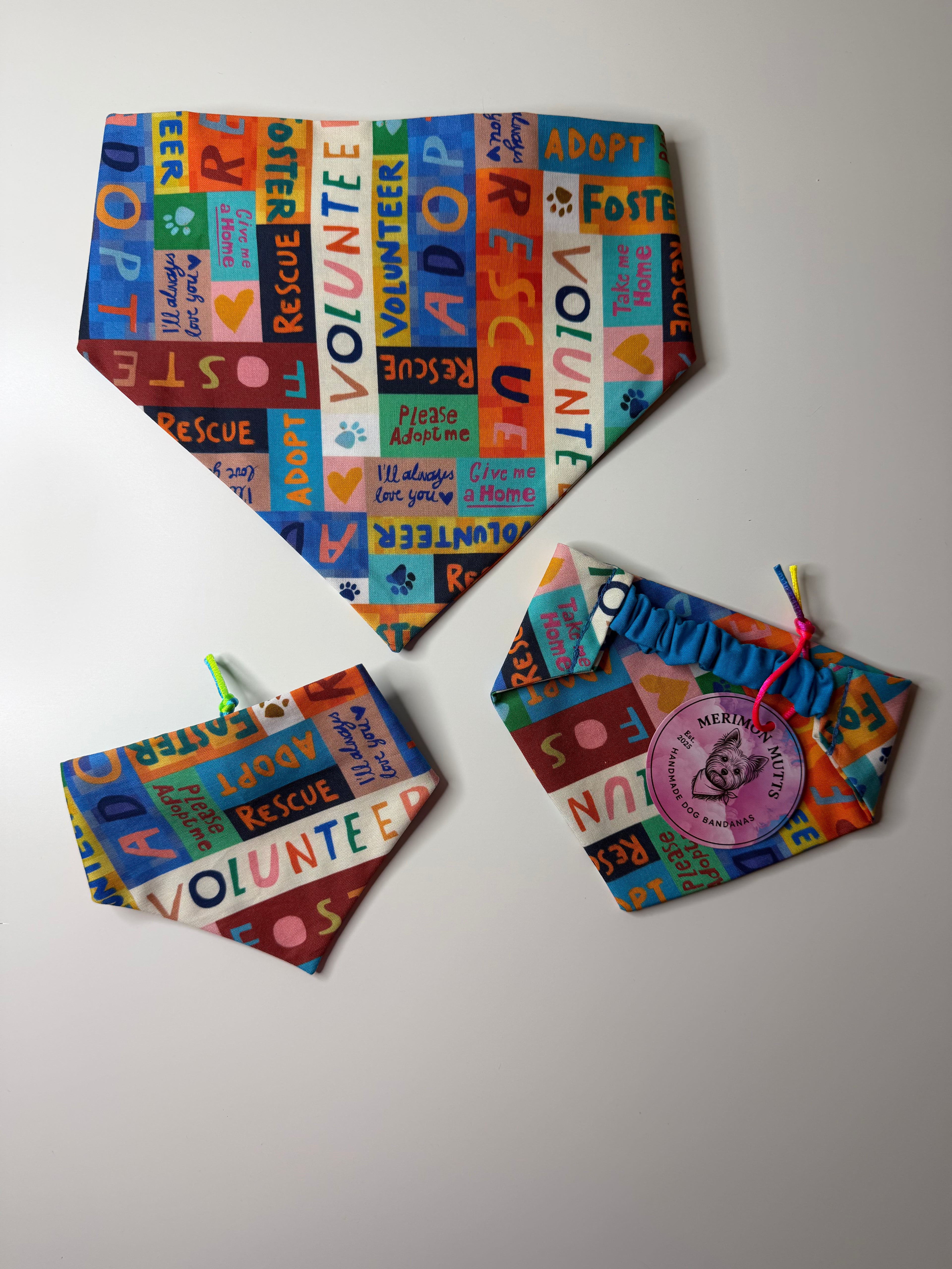 Small/ Medium Adopt Me/ Foster Bandana