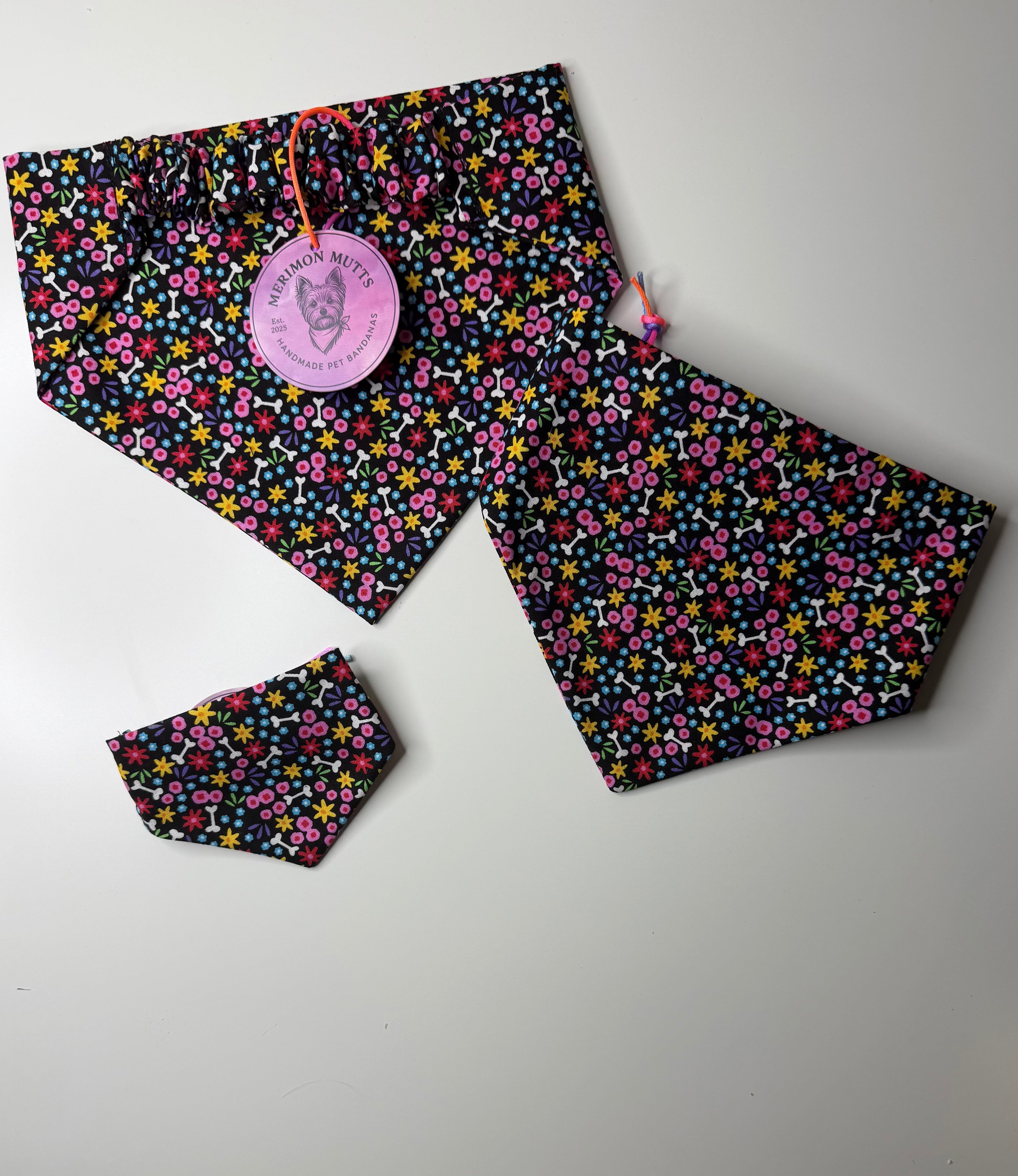 Large Bones N’ Florals Bandana
