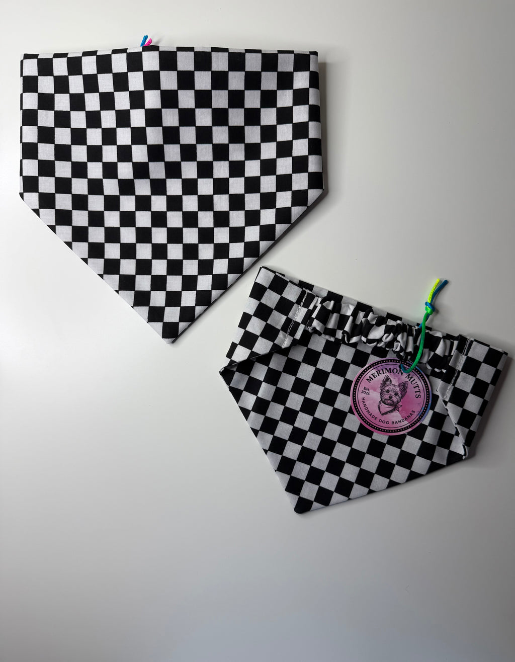 Large Checkered Print Bandana