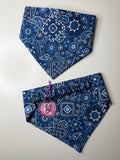 Extra Large Blue Classic Bandana Print
