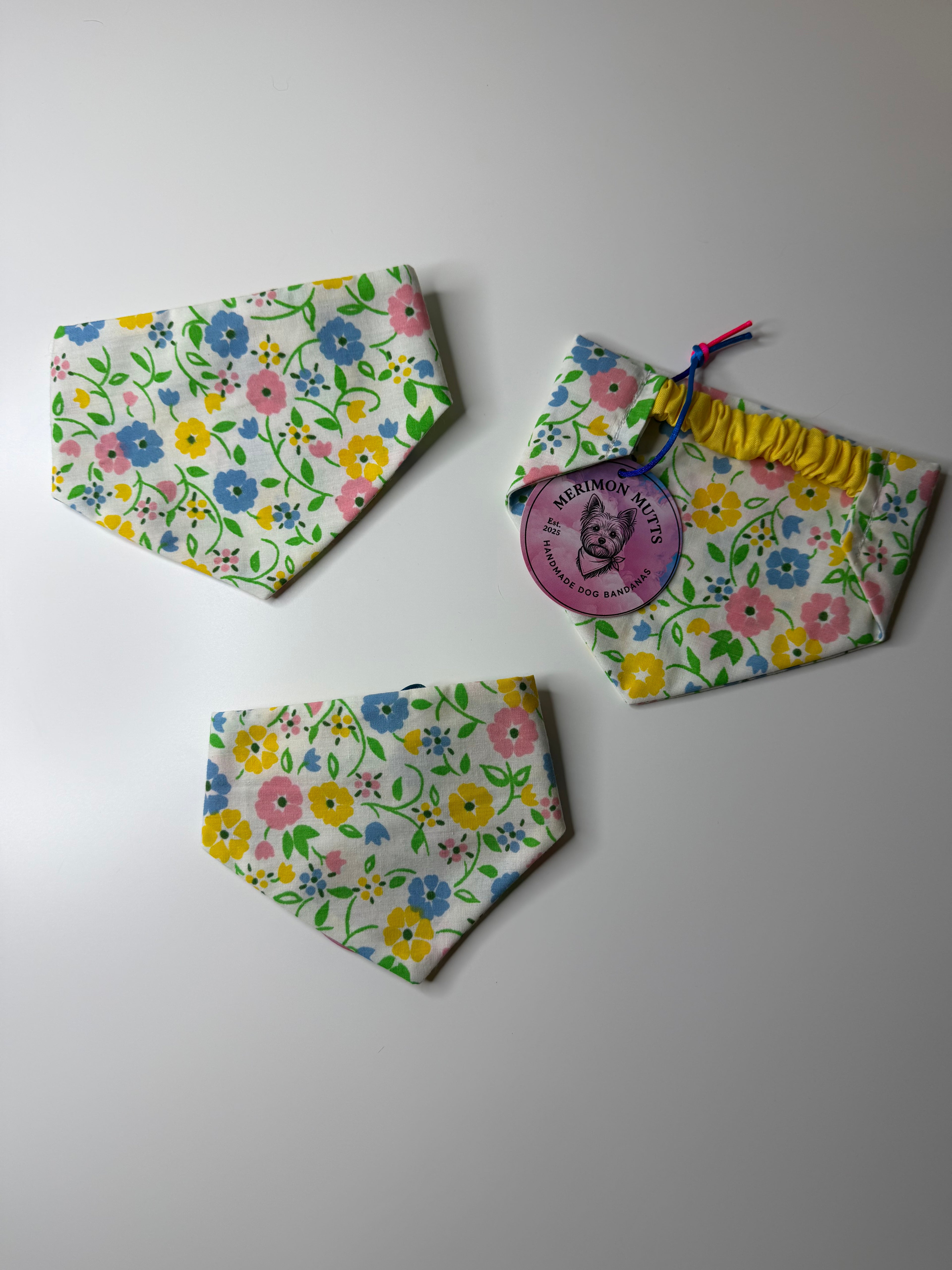 Small/ Medium Vintage Floral Bandana